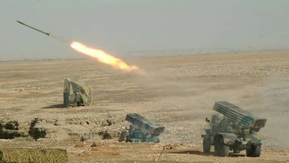 Iranian military drills at the boder of the Republic of Azerbaijan on October 1, 2021