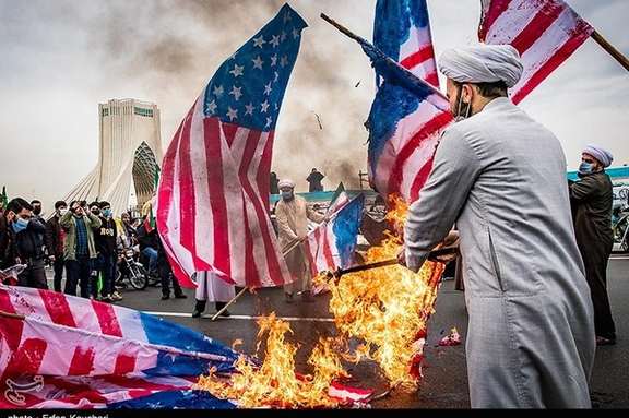 Islamic Revolution anniversary rally in Tehran in February 2022