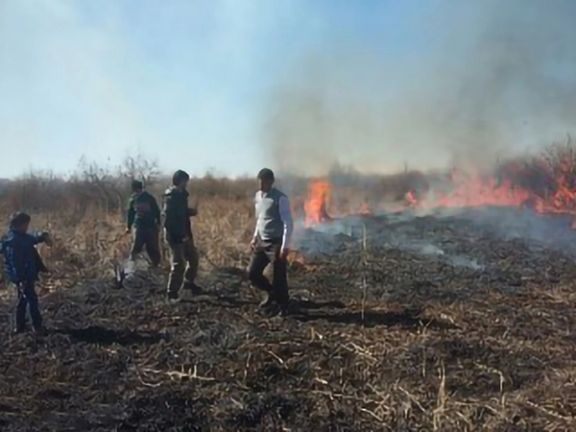 فرماندار نقده: ۱۲ هکتار از تالاب درگه سنگی نقده در آتشسوزی پنجشنبه شب سوخت