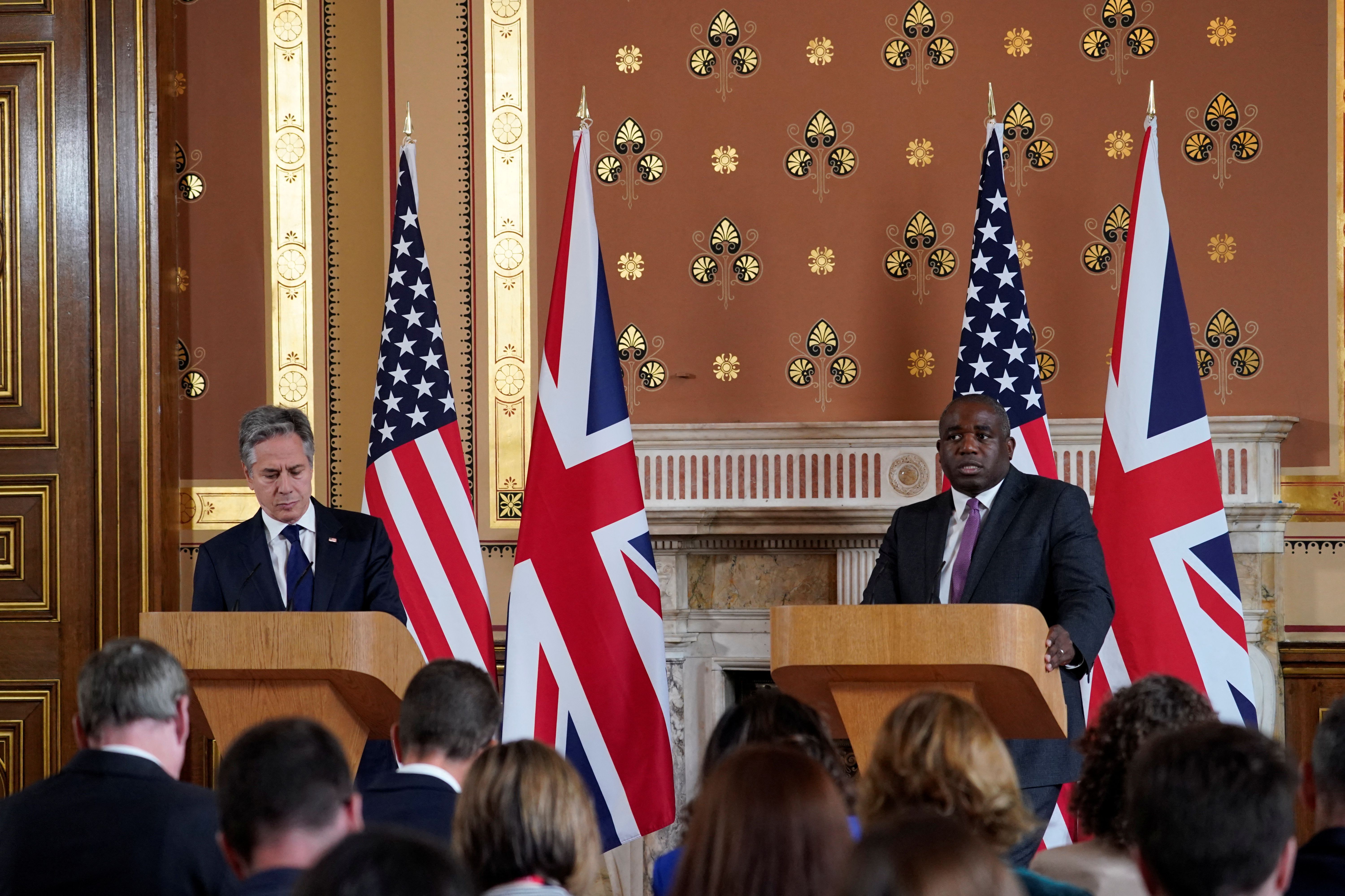 UK and US united over tackling Iran's influence, weapons supply to Russia