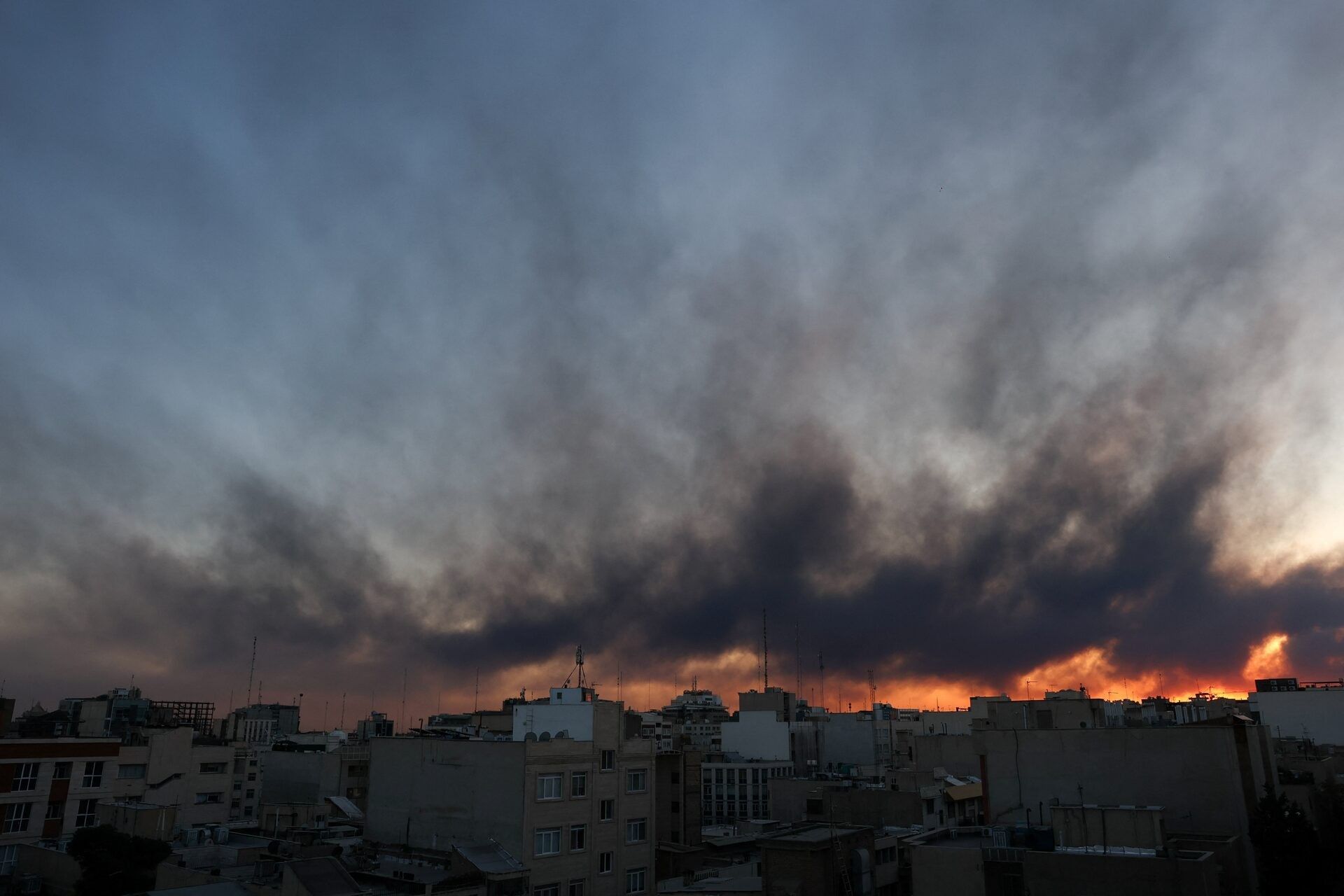 Smoke rises following an explosion, after Israel and the US launched strikes on Iran, in Tehran, Iran, March 3, 2026.