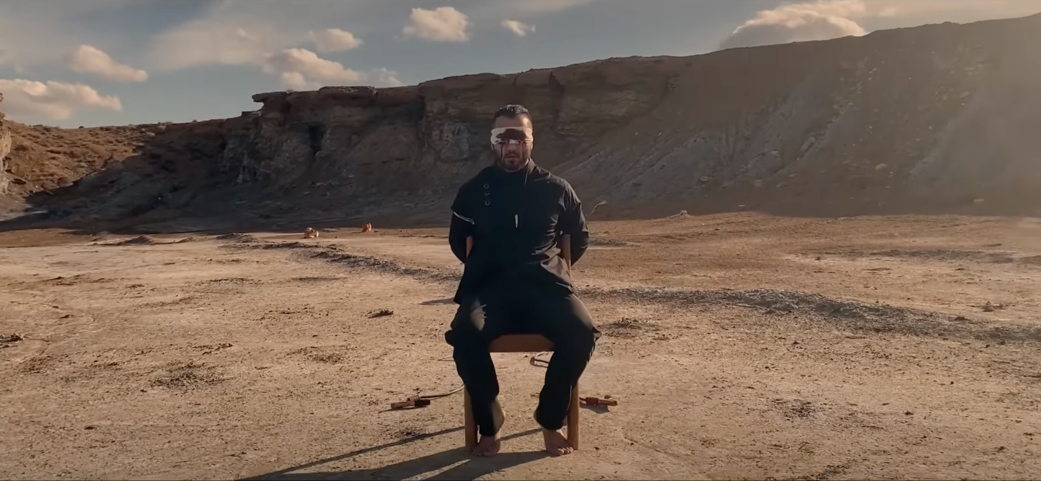 Toomaj Salehi in his music video for his track titled 'Blind Spot' - a track that depicts the plight of political prisoners in Iran.