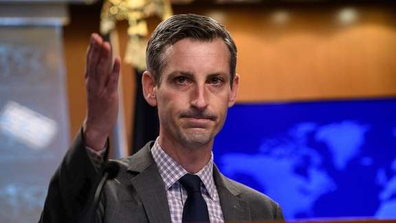 Outgoing State Department spokesperson Ned Price