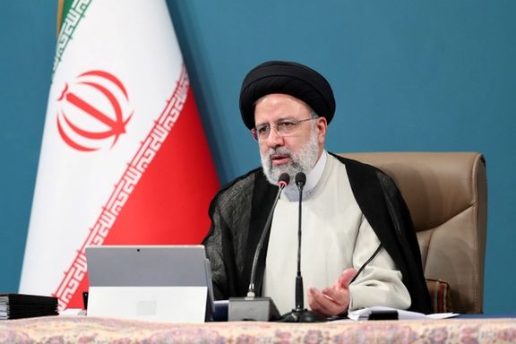 President Raisi trying to offer explanations on the economic chaos. May 7, 2022