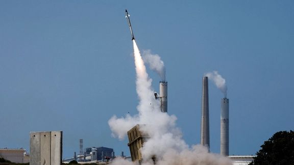 Israeli Iron Dome anti-air missile being fired on August 7, 2022