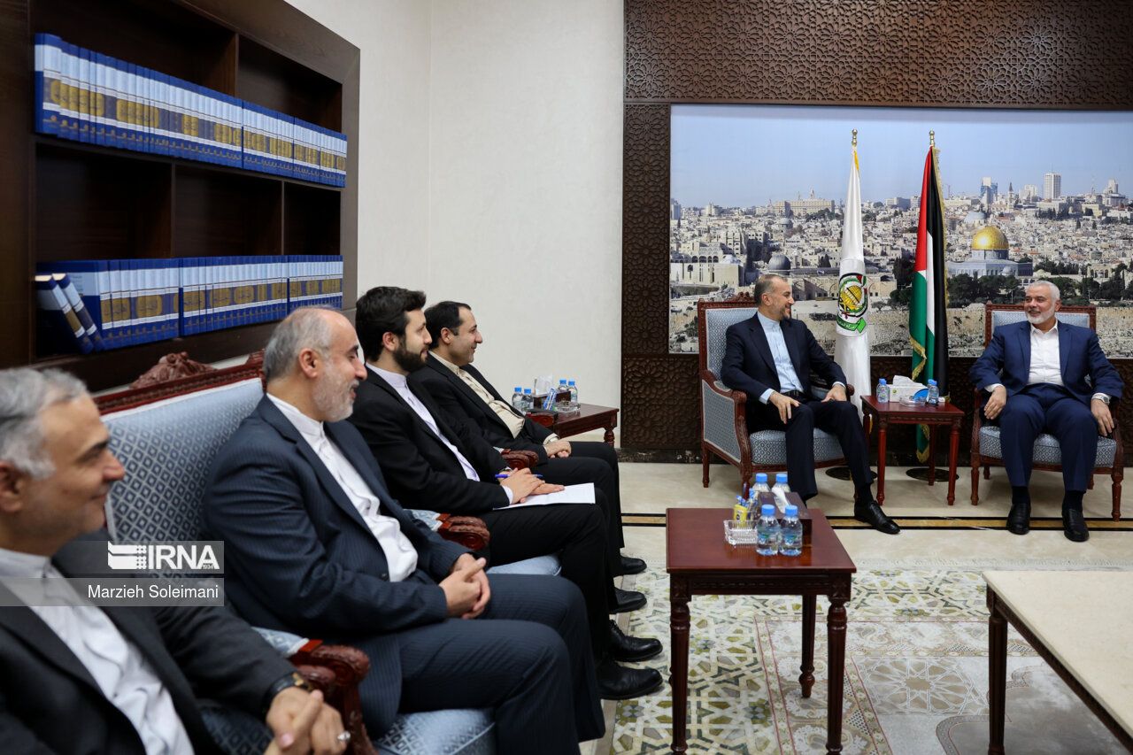 Iranian FM Holds Talks With Hamas' Haniyeh Ahead Of Egypt Visit