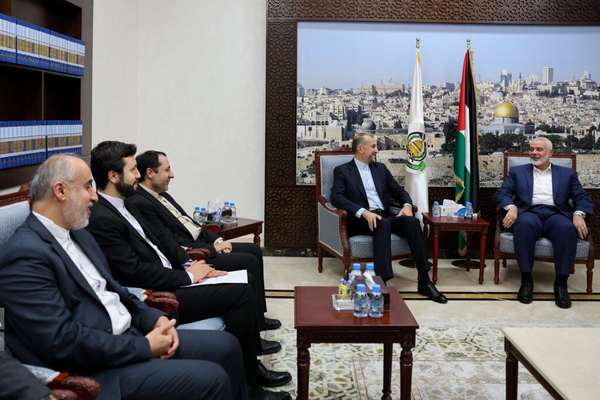 Iranian FM Holds Talks With Hamas' Haniyeh Ahead Of Egypt Visit