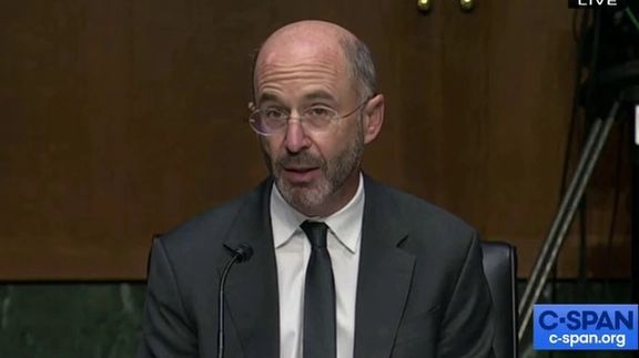 Robert Malley at the Senate hearing on Wednesday
