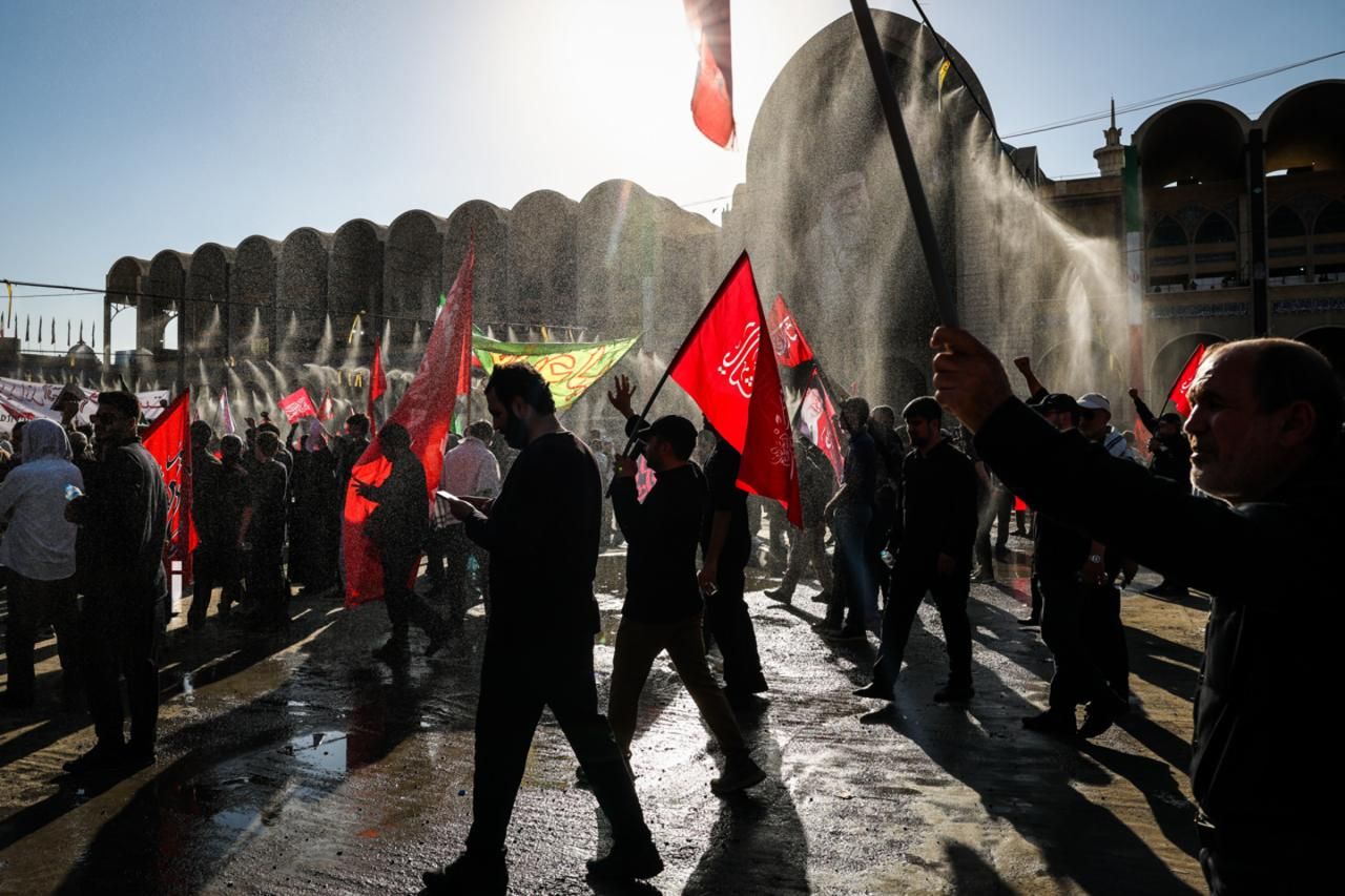 Supreme Leader Ali Khamenei's funeral procession in Tehran on July 5, 2026.