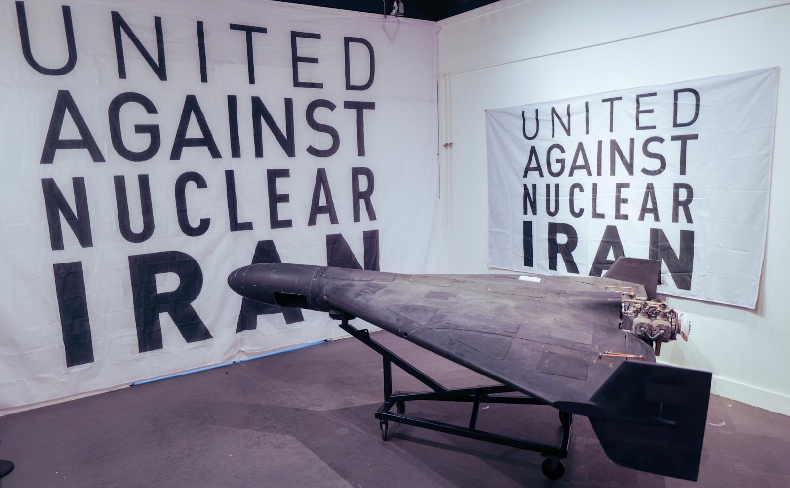 A photo of the Iranian-designed Shahed-136 military drone that has arrived in the US.