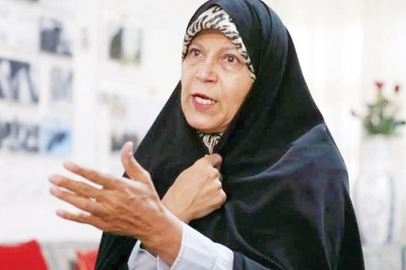 Faezeh Hashemi, daughter of former Iranian president, Akbar Hashemi Rafsanjani