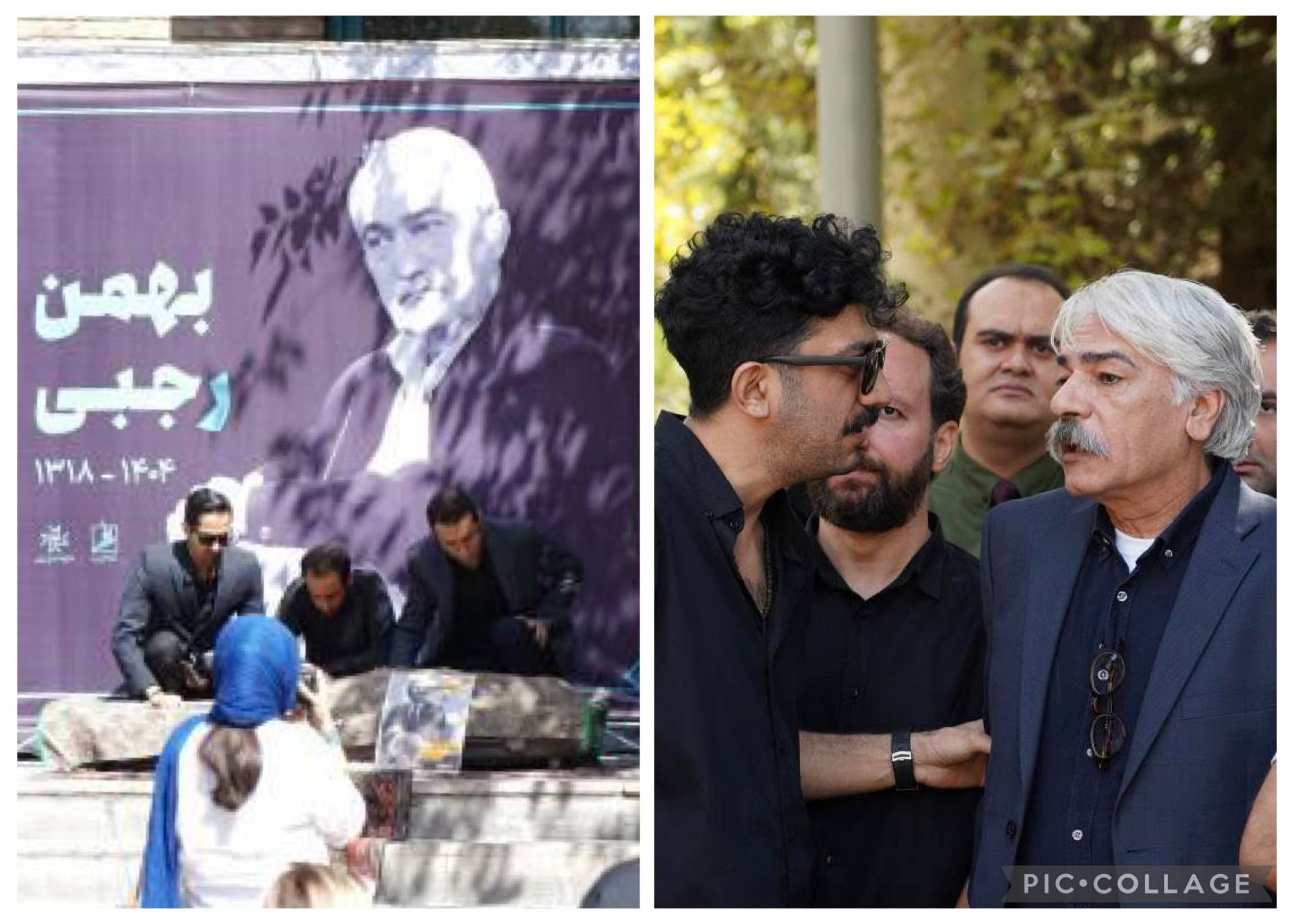 مراسم تشییع پیکر بهمن رجبی، نوازنده صاحب سبک و مدرس تنبک، در خانه هنرمندان تهران برگزار شد