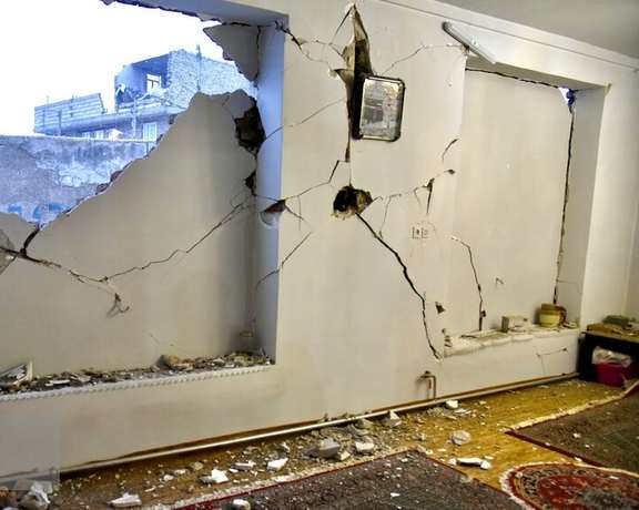 Damage from the earthquake in Khoy on January 28, 2023