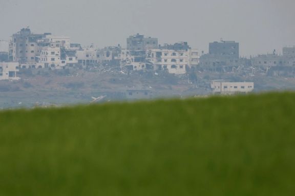 A view shows damaged buildings in north Gaza, amid the ongoing conflict between Israel and the Palestinian Islamist group Hamas, near the Israel-Gaza border February 18, 2024.