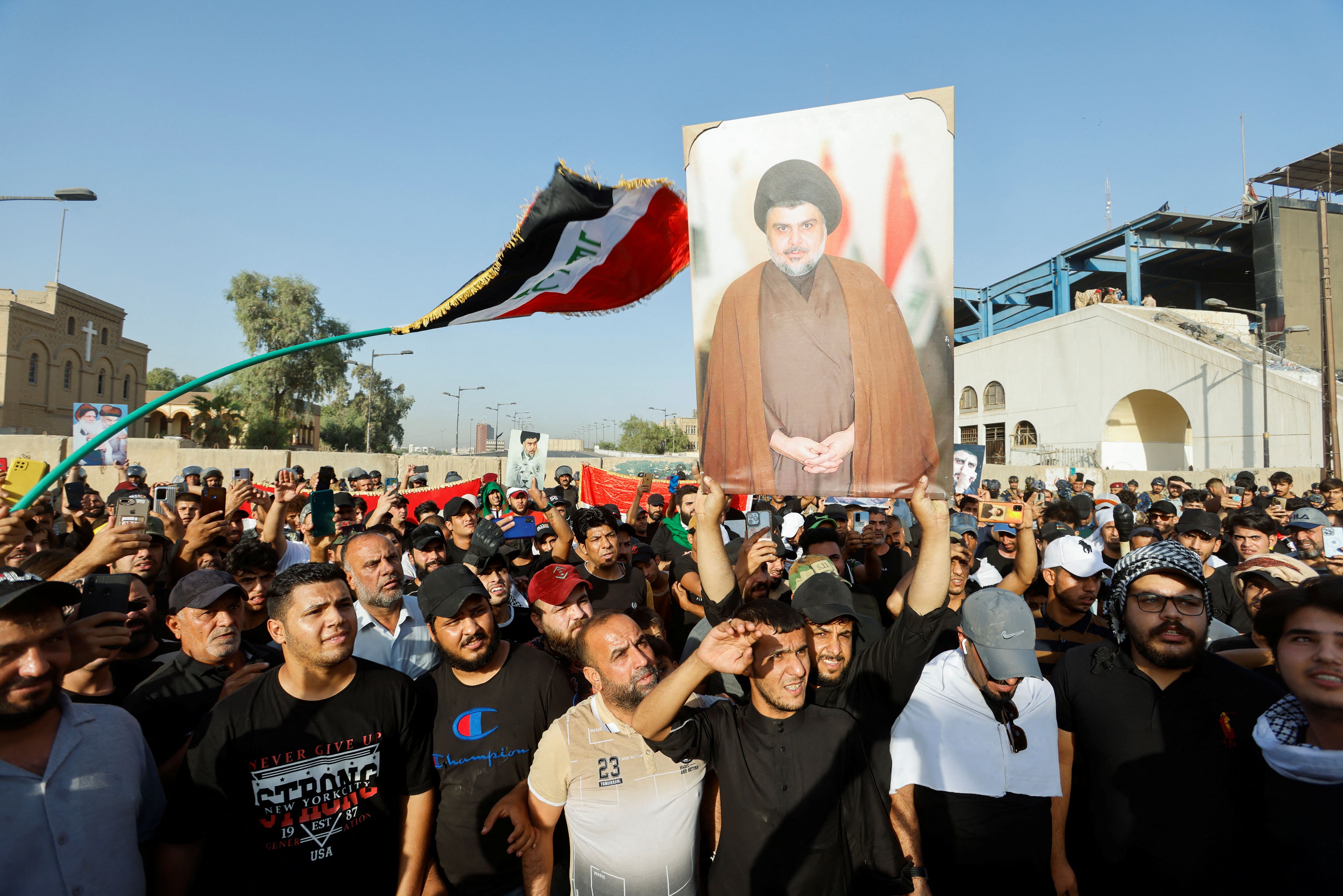 Iraqi Protesters Enter Baghdad's Green Zone To Reject Iran’s Interference  