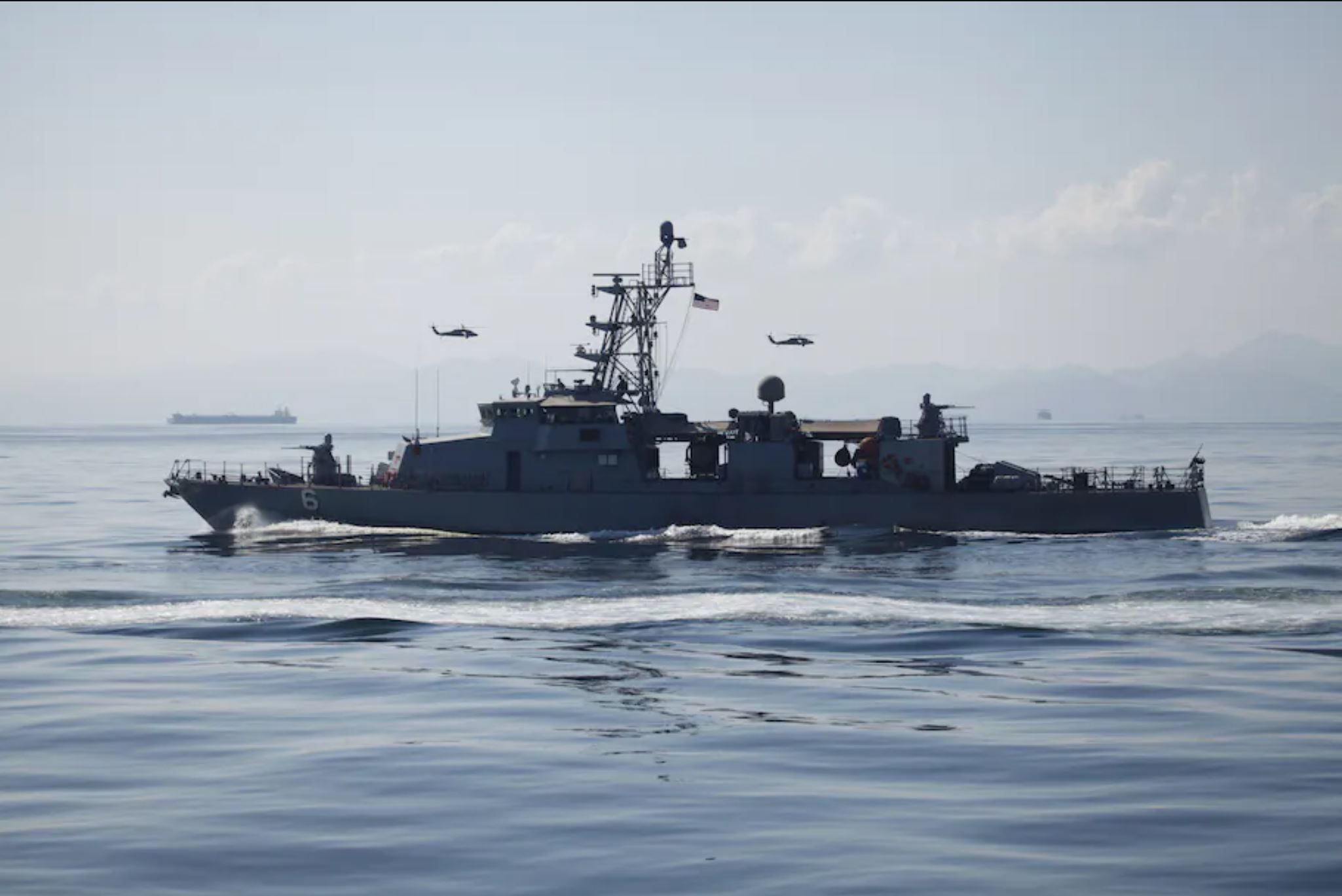 Iranian Navy Boats Harass US Naval Vessels In The Persian Gulf
