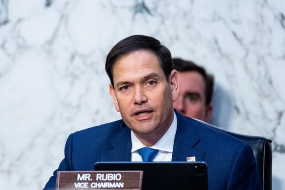 US Sen. Marco Rubio speaking at a Senate Intelligence Committee hearing. March 10, 2022