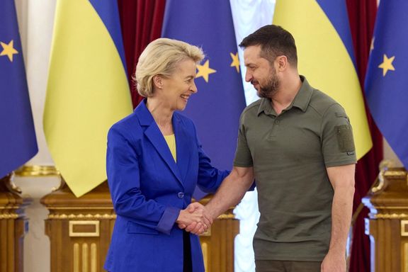 رییسجمهور اوکراین از گفتگو با رییس کمیسیون اروپا درباره تحریم بیشتر علیه تهران خبر داد
