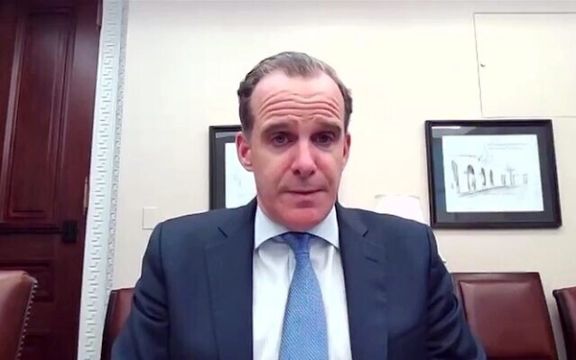 برت مکگورک در جلسه ویدیویی با رهبران جامعه یهودیان آمریکا، ۳۱ فروردینماه