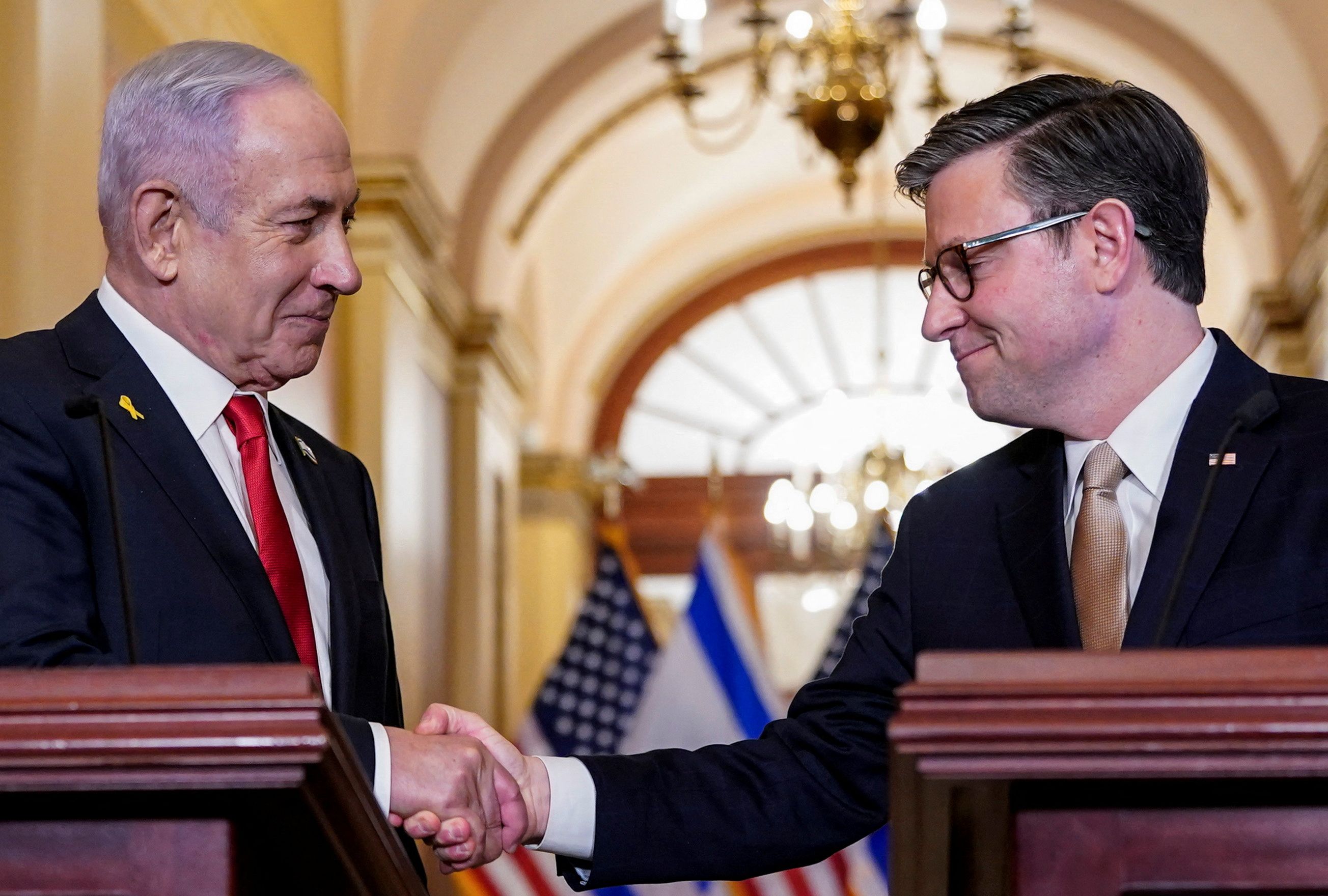 رییس مجلس نمایندگان آمریکا: تا زمانی که در قدرت هستیم اسرائیل تنها نخواهد ماند