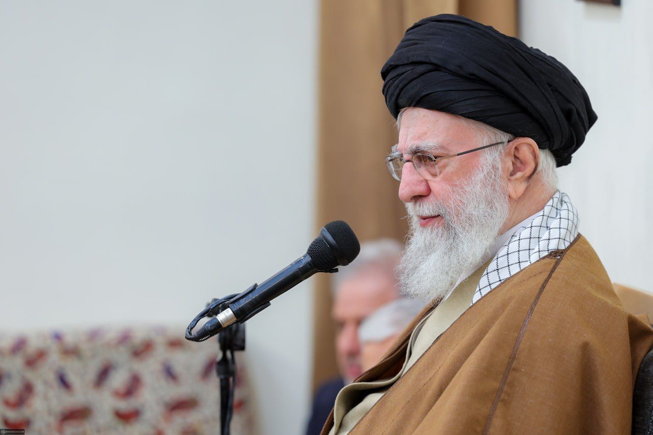 Supreme Leader Ali Khamenei speaking on April 13, 2025, avoided any direct reference to talks with the US.