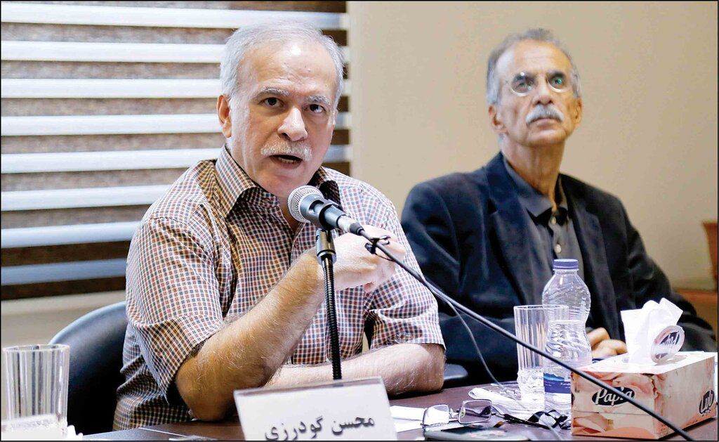 Sociologist Mohsen Goudarzi (C). Undated