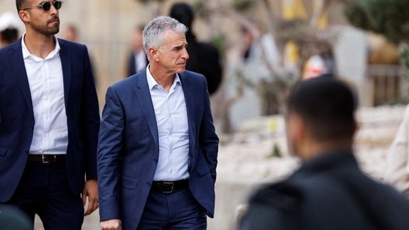 David Barnea, the head of the Israeli Mossad during a ceremony in Tel Aviv, January 16, 2023