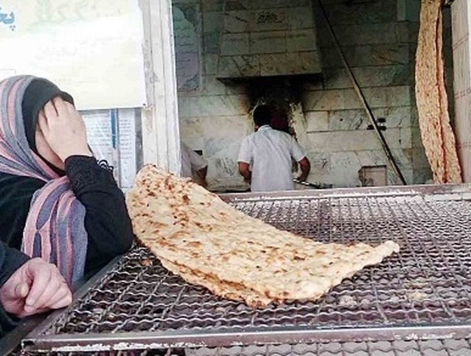 A bakery in Iran selling traditional flat breads
