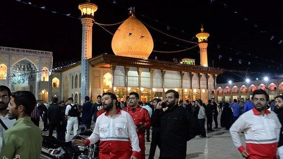 Aftermath of the attack on Shahcheragh funerary monument and mosque in Shiraz on August 13, 2023