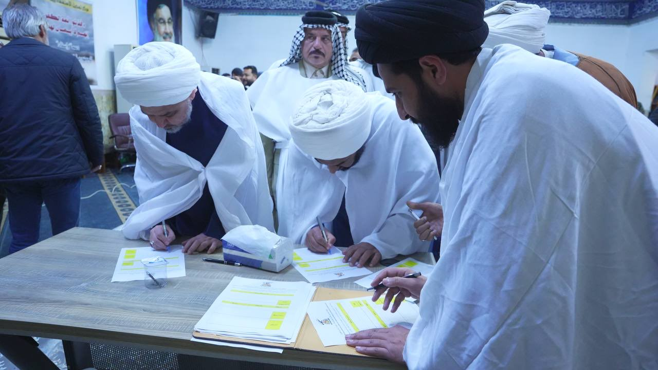 کفن‌پوشان کتائب حزب‌الله فرم داوطلبی «عملیات انتحاری» برای جمهوری اسلامی را امضا کردند