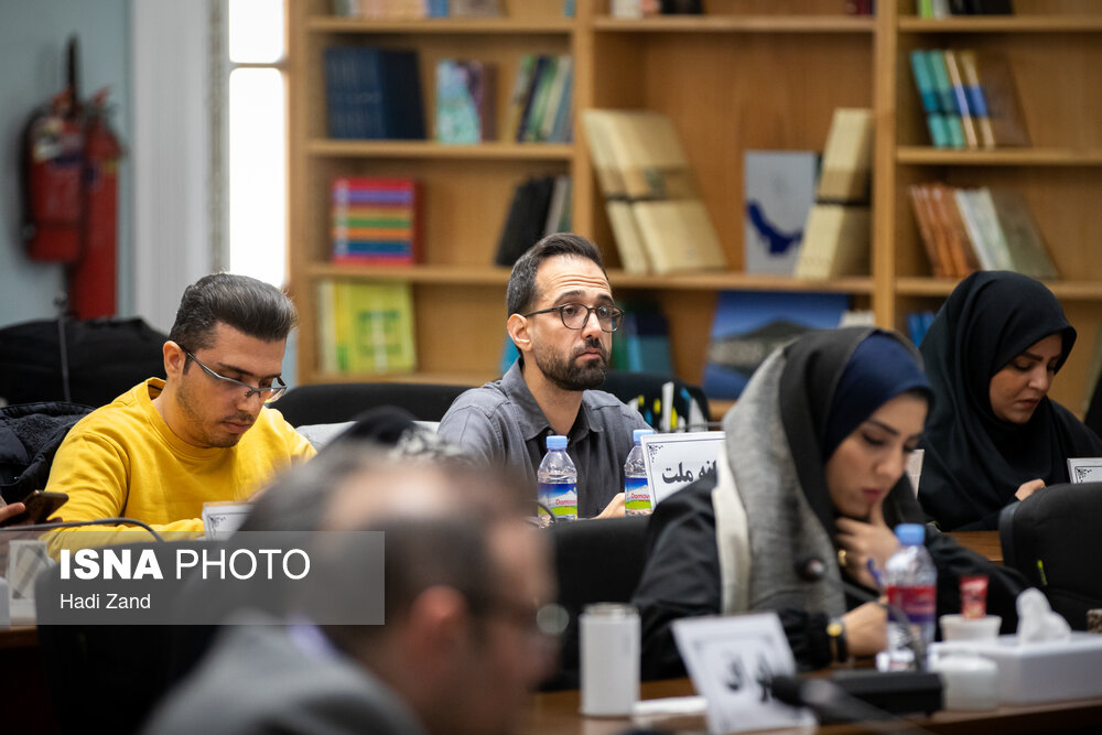 Reporters ask questions during foreign ministry briefing on December 23, 2024 in Tehran.
