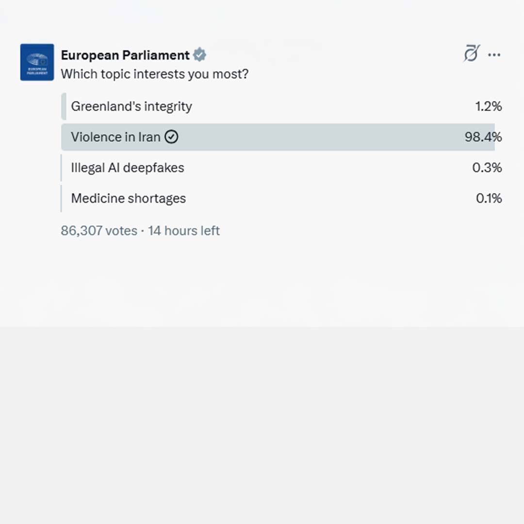 مخاطبان پارلمان اروپا: خشونت در ایران مهم‌ترین موضوع است