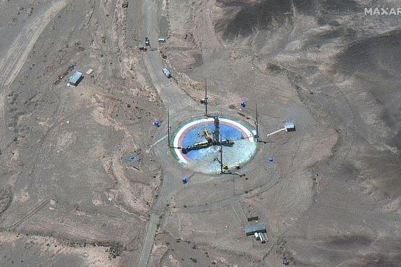 A desert launch pad at Imam Khomeini Space Center southeast of Semnan
