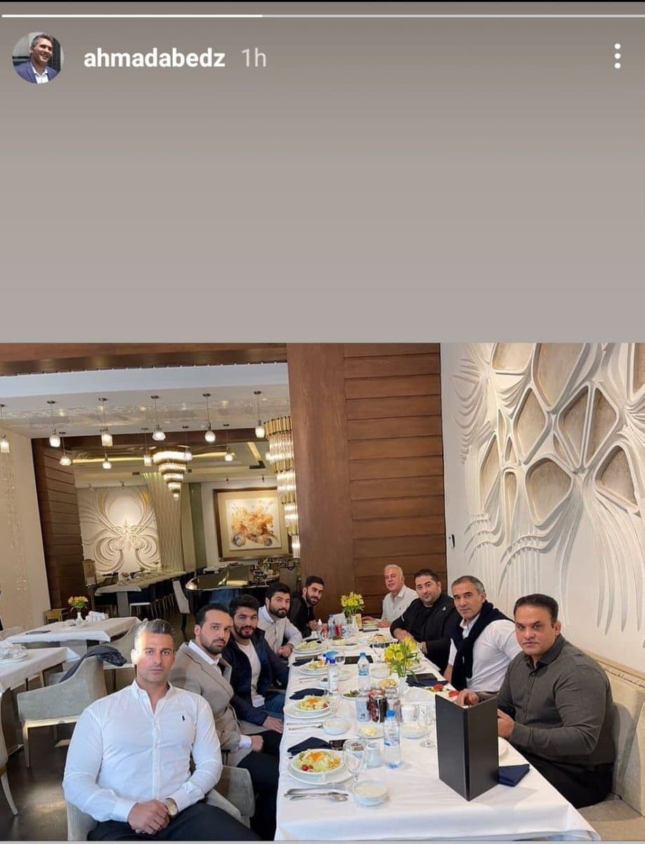 احمدرضا عابدزاده تصویری از حسن یزدانی بر سر میز با بازپرس فیلترکننده تلگرام منتشر کرد