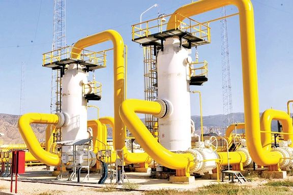A natural gas processing facility in Iran