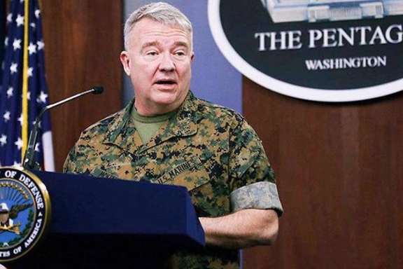 The outgoing commander of US CENTCOM General Kenneth McKenzie