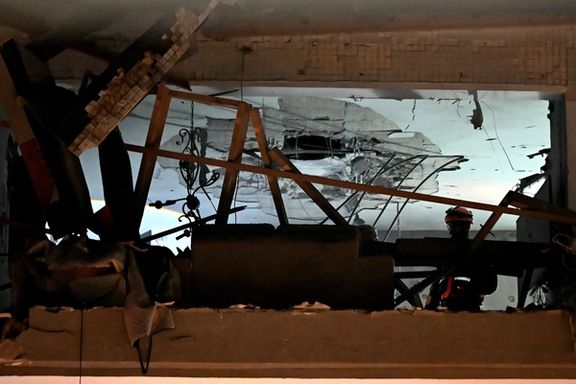 محل اصابت موشک به خانهای در شهر رَمَت گَن که به کشته شدن یک زوج سالمند انجامید