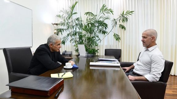 Israeli Prime Minister Yair Lapid (left) and Ronen Bar, the director of Israel’s security agency Shin Bet