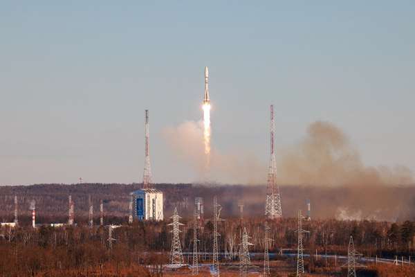 Russia launches Soyuz carrying two Iranian satellites