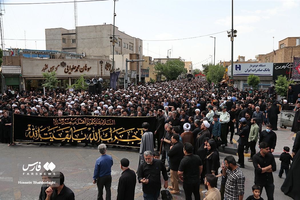 دسته‌های عزاداری «امام صادق» در شهرهای ایران به خیابان‌ها رفتند