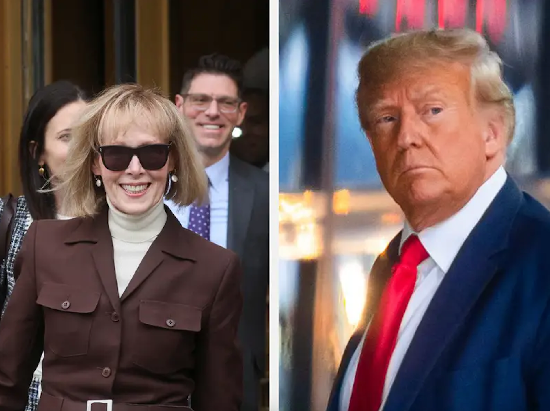 ترامپ برای گواهی دادن در ارتباط با اتهاماتش درباره افترازنی، در دادگاهی در منهتن حاضر شد