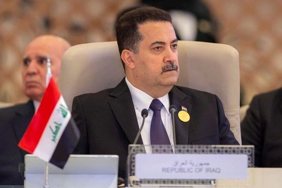 Iraqi Prime Minister Mohammed Shia al-Sudani, attends the Arab League Summit in Jeddah, Saudi Arabia, May 19, 2023.