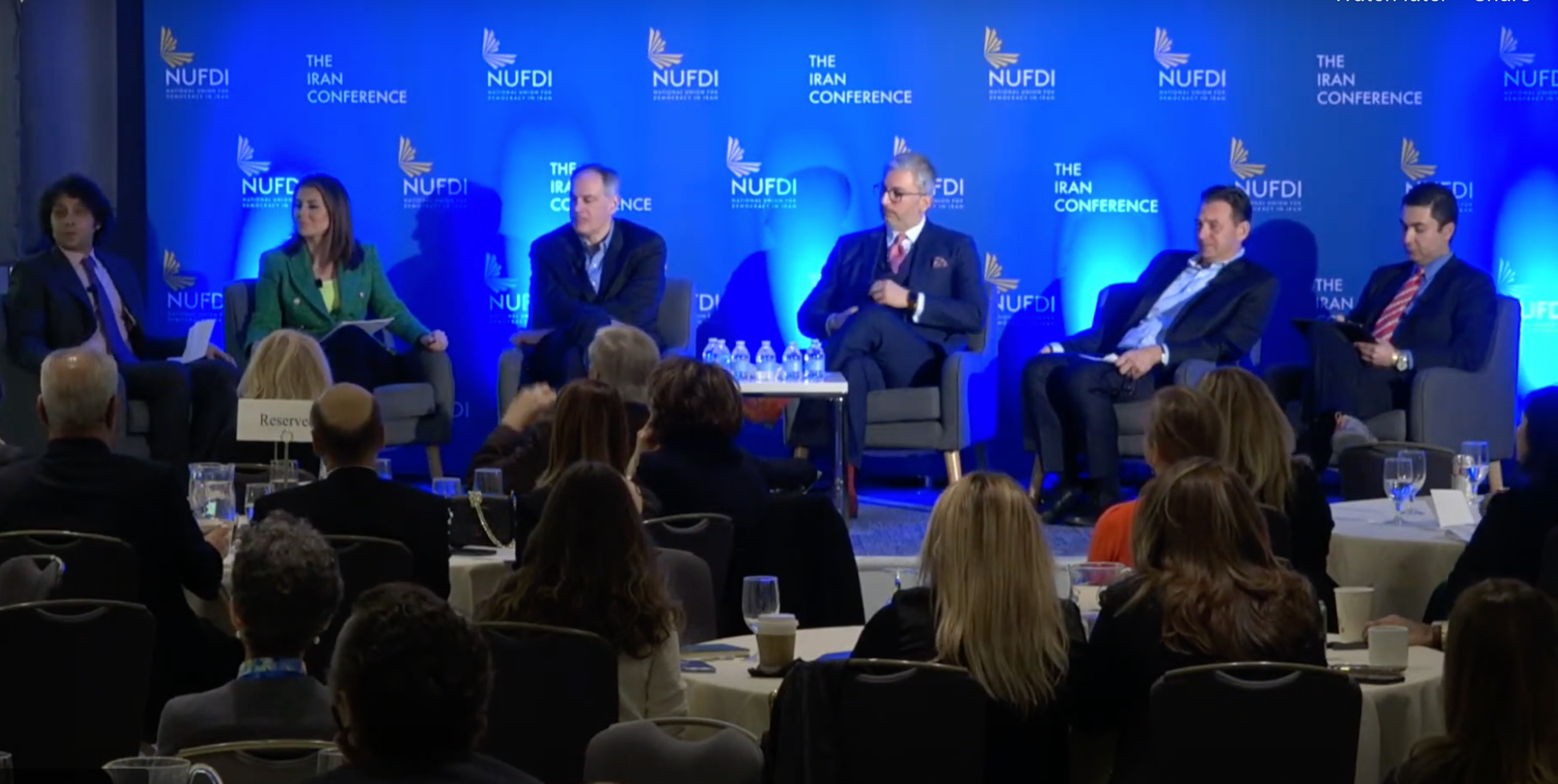 سخنرانان کنفرانس ایران بر حمایت از تلاش‌های دموکراسی خواهانه ایرانیان تاکید کردند