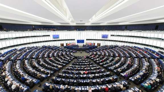 A general view at the European Parliament in Strasbourg, France