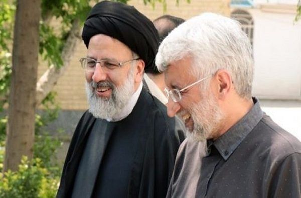 Jalili with the newly elected president Raisi in August 2021`
