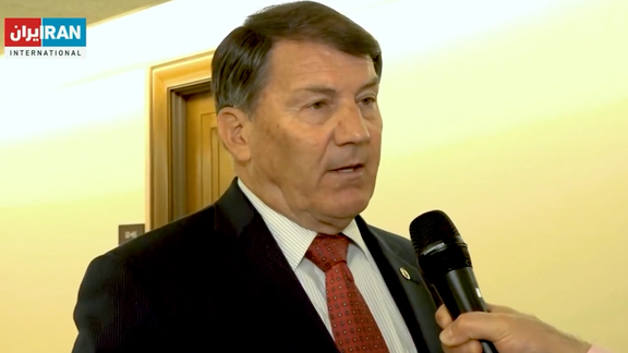 Republican Senator Mike Rounds from South Dakota during an interview with Iran International