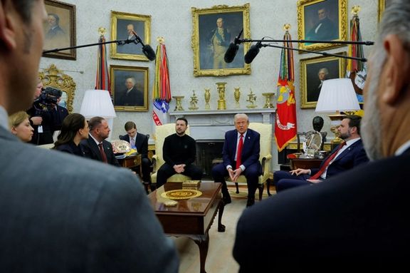 US President Donald Trump meets with Ukrainian President Volodymyr Zelenskyy at the White House in Washington, DC, February 28, 2025.