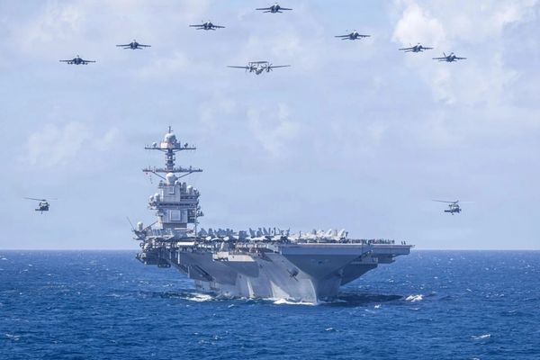 ناو جرالد فورد وارد غرب دریای مدیترانه شد