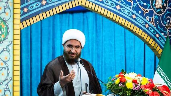 Tehran Friday Prayer Imam Mohammad-Javad Haj Ali Akbari. October 22, 2021