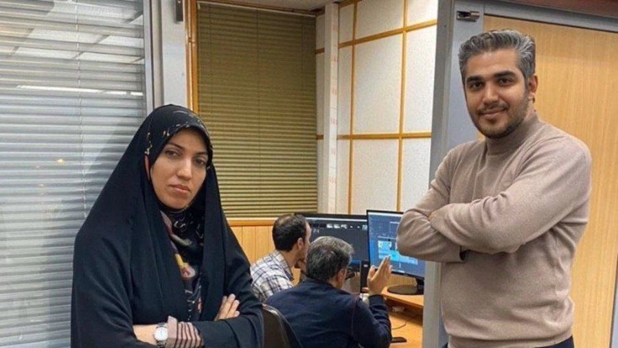 Ameneh Sadat and Ali Rezvani in an undated photo